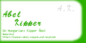 abel kipper business card